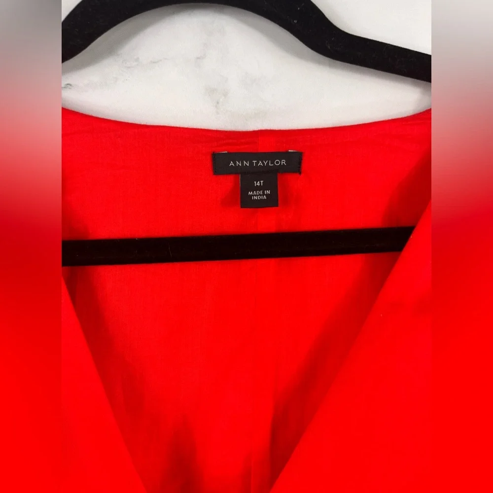 ANN TAYLOR Linen Button-front Dress - Picture 3 of 5